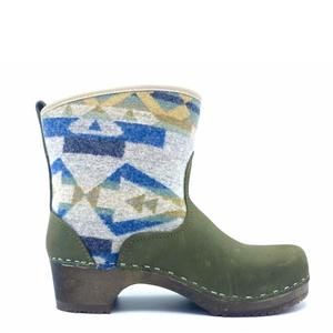NEW MAGNAFIED women's hannah boot in canyon creek/green nubuck